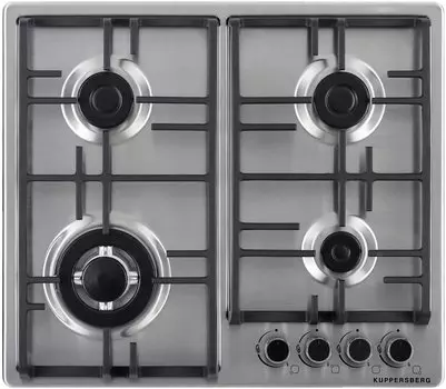 Газовая варочная панель Kuppersberg TS 63 X 4 конфорки, серебристая (TS 63 X )