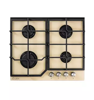 Газовая варочная панель Lex GVG 642 IV, 4 конфорки, белая (CHAO000319)