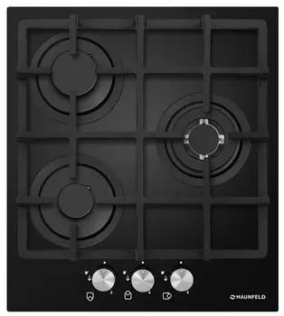 Газовая варочная панель Maunfeld EGHG.43.33CB/G, 3 конфорки, черный (EGHG.43.33CB/G)
