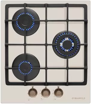 Газовая варочная панель Maunfeld EGHG.43.33CBG.R/G 3 конфорки, бежевый (EGHG.43.33CBG.R/G)