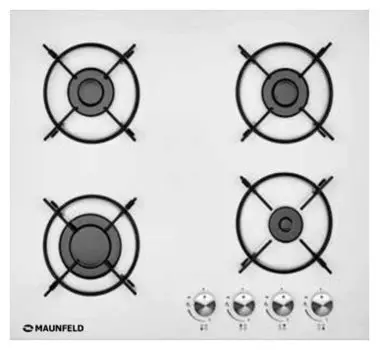 Газовая варочная панель Maunfeld EGHG.64.13STS-EW 4 конфорки, белая (КА-00014977)