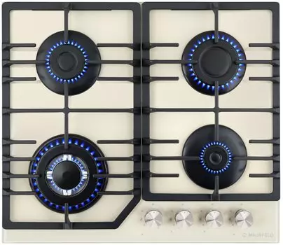 Газовая варочная панель Maunfeld EGHG.64.43CB/G, 4 конфорки, бежевый (EGHG.64.43CB/G)