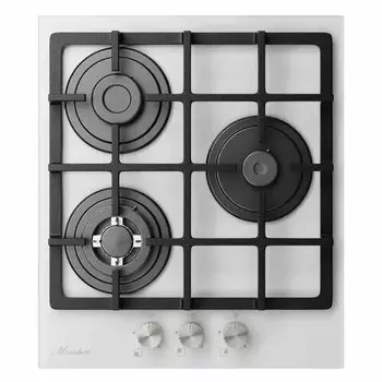 Газовая варочная панель Monsher MGG 45 Blanc, 3 конфорки, белый (MGG 45 Blanc)