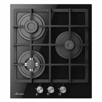 Газовая варочная панель Monsher MGG 45 Noir, 3 конфорки, черный (MGG 45 Noir)