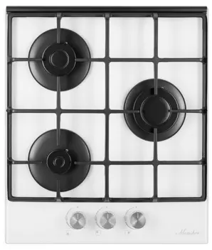 Газовая варочная панель Monsher MHG 43 WG 3 конфорки, белая (MHG 43 WG)
