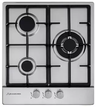 Газовая варочная панель Schaub Lorenz SLK GE4518 3 конфорки, серебристая (SLK GE4518)