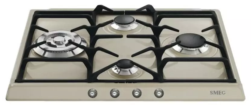 Газовая варочная панель SMEG Cortina SR764PO 4 конфорки, бежевый (SR764PO)