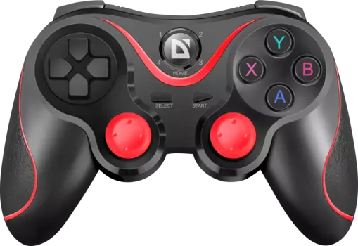 Геймпад Defender Impulse, беспроводной, черный/красный (64284)