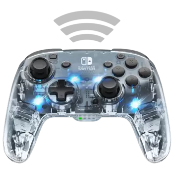 Геймпад PDP Afterglow, беспроводной, прозрачный (500-137-NA)