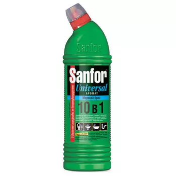 Гель дезинфекция, отбеливание SANFOR Universal Морской бриз, 750мл (1543)