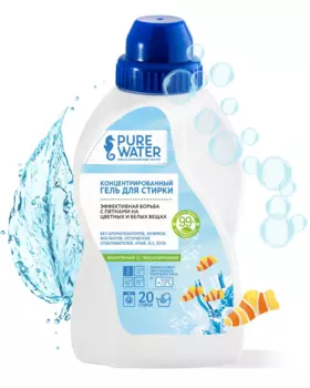 Гель для стирки Pure Water концентрированный, 480мл