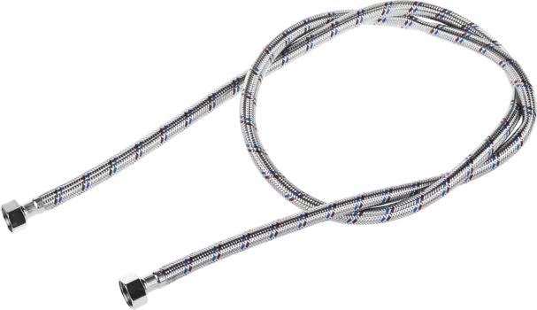 Гибкая подводка для воды Зубр ЭКСПЕРТ 1/2", гайка-гайка, 150 см, 1шт. (51005-G/G-150)