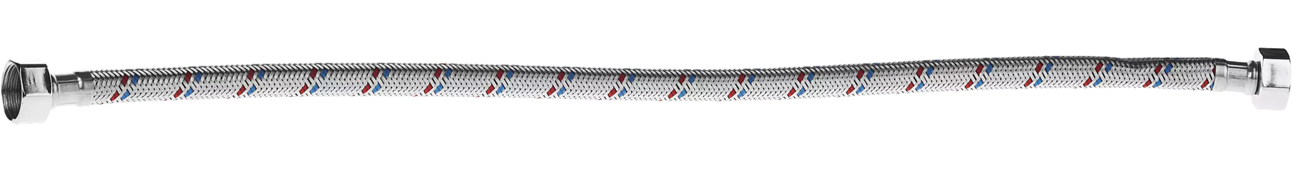 Гибкая подводка для воды Зубр ЭКСПЕРТ 1/2", гайка-гайка, 50см, 1шт. (51005-G/G-050)