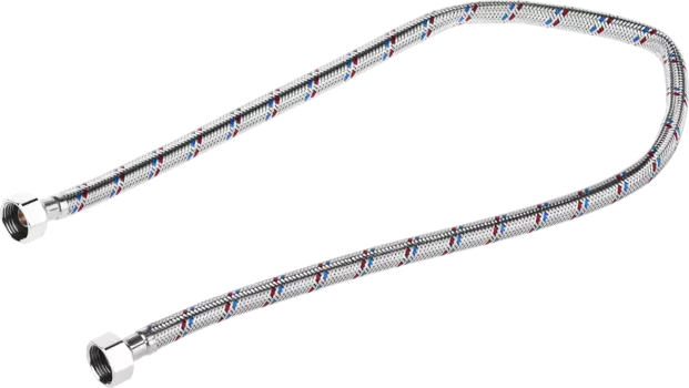 Гибкая подводка для воды Зубр ЭКСПЕРТ 1/2", гайка-гайка, 80см, 1шт. (51005-G/G-080)