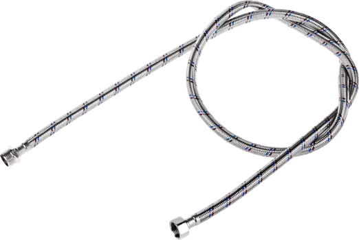 Гибкая подводка для воды Зубр ЭКСПЕРТ 1/2" x 1/2", гайка-штуцер, 150 см, 1шт. (51005-G/S-150)