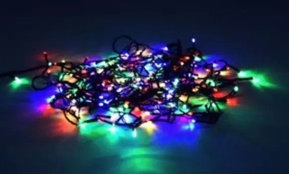 Гирлянда ECOLA светодиодная нить, ламп: 120 шт., 8 м, режимов: 8, разноцветный (N2GM08ELC)