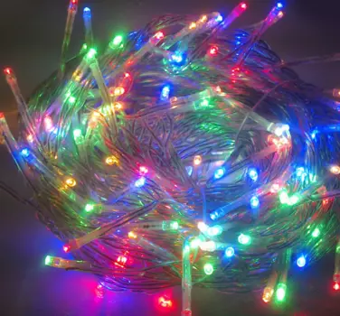 Гирлянда ECOLA светодиодная нить, ламп: 160шт., 10м, режимов: 8, разноцветный (N2YM10ELC)