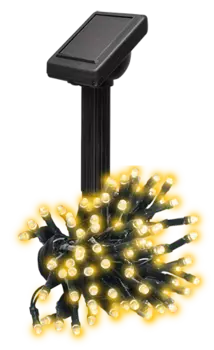 Гирлянда ФАZА SLR-G01-50Y светодиодная, ламп: 50 шт., 6.9 м, режимов: 1, солнечный элемент + батарея, желтый (5027299)