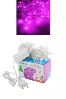 Гирлянда КОСМОС 50-светодиодов, 8-режимов, 7.5м, фиолетовый (KOC_GIR50LED_V)