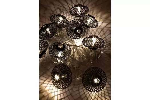 Гирлянда КОСМОС "Фонарики" светодиодная, ламп: 10 шт., 1.8 м, режимов: 1, от батареек, теплый белый (KOC_GIR-B119)