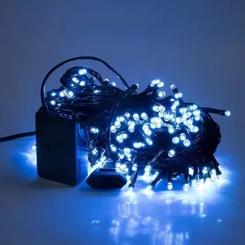 Гирлянда Kurato светодиодная нить, ламп: 200 шт., 20 м, режимов: 1, от сети, голубой (132738)