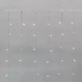 Гирлянда NEON-NIGHT 235-515 светодиодные лампы дождь, ламп: 150 шт., 2 м x 1.5 м, режимов: 1, от сети, белый (235-515)