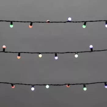 Гирлянда NEON-NIGHT 303-609 светодиодная шары, ламп: 200 шт., 20 м, режимов: 1, от сети, мультиколор (303-609)