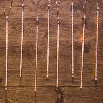 Гирлянда NEON-NIGHT 8шт светодиодная сосульки, ламп: 240шт., 0,5, белый (256-416)