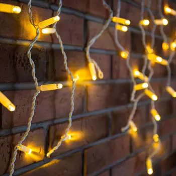 Гирлянда NEON-NIGHT Бахрома, ламп: 152 шт., 4.8 м x 60 см, от сети, желтый (255-138-6)