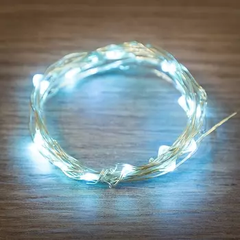 Гирлянда NEON-NIGHT Роса, подсветка белый 20шт., от батареек, 2m (303-005)