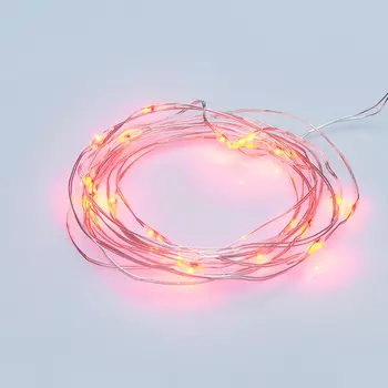 Гирлянда NEON-NIGHT Роса, подсветка красный 20шт., от батареек, 2m (303-002)