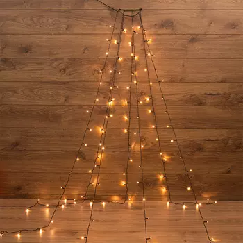 Гирлянда NEON-NIGHT с кольцом светодиодная нить, ламп: 105шт., 1.5м, белый (235-076)