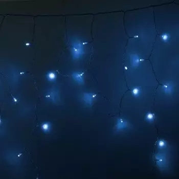 Гирлянда NEON-NIGHT светодиодная бахрома, ламп: 176шт., 4.8м x 0.6м, белый (255-146 )