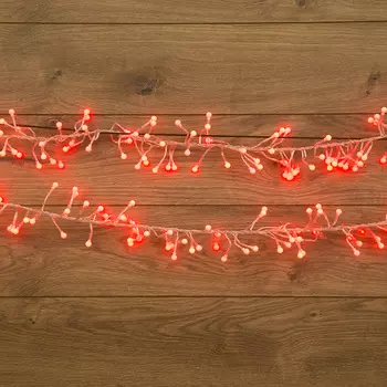 Гирлянда NEON-NIGHT светодиодная мишура, ламп: 288шт., 3м, красный (303-602)