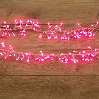 Гирлянда NEON-NIGHT светодиодная мишура, ламп: 288шт., 3м, розовый (303-607)