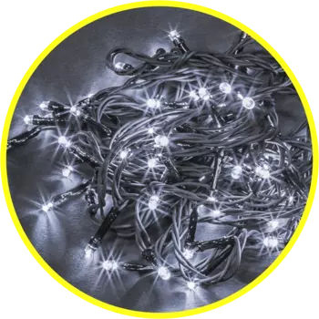 Гирлянда NEON-NIGHT светодиодная нить, ламп: 100шт., 11.5м, белый (NGF-S01-100CW-10-11.5m-230-C8-G-IP20)