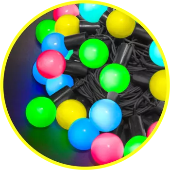 Гирлянда NEON-NIGHT светодиодная нить, ламп: 70шт., 8м, разноцветный (NGF-B02-70RGB-10-8m-230-BL-IP44)