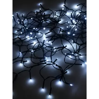 Гирлянда SHLights LD120-GW-BO светодиодная нить, ламп: 120 шт., 12 м, режимов: 8, от батареек, белый (LD120-GW-BO)