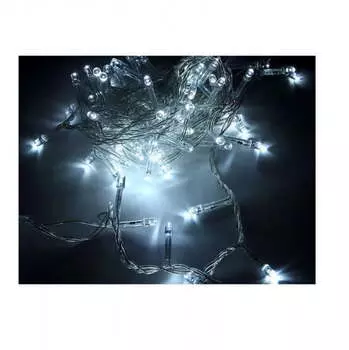 Гирлянда SHLIGHTS светодиодная нить, ламп: 200шт., 20м, режимов: 8, от батареек, белый (4690601045454)