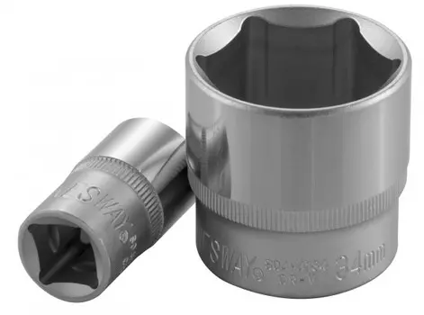 Головка торцевая Jonnesway, шестигранная, 36мм, 1/2", высота 48мм (S04H4136)