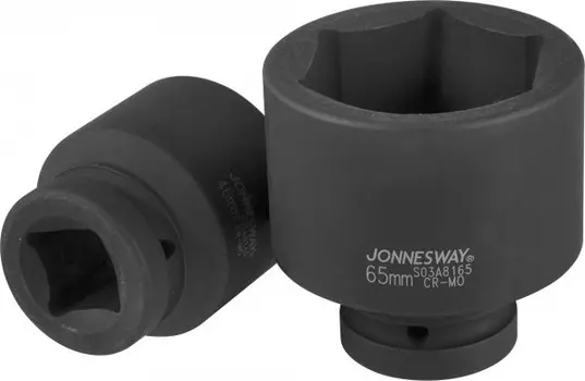 Головка торцевая Jonnesway, ударная, шестигранная, 55мм, 1", высота 90мм (S03A8155)