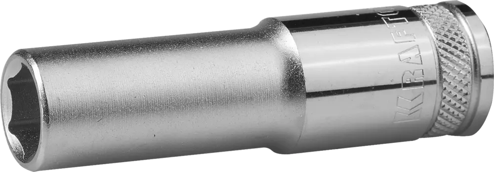 Головка торцевая Kraftool INDUSTRIE QUALITAT, глубокая, шестигранная, 14мм, 1/2", высота 76мм (27807-14_z01)
