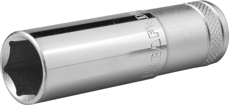 Головка торцевая Kraftool INDUSTRIE QUALITAT, глубокая, шестигранная, 19мм, 1/2", высота 76мм (27807-19_z01)