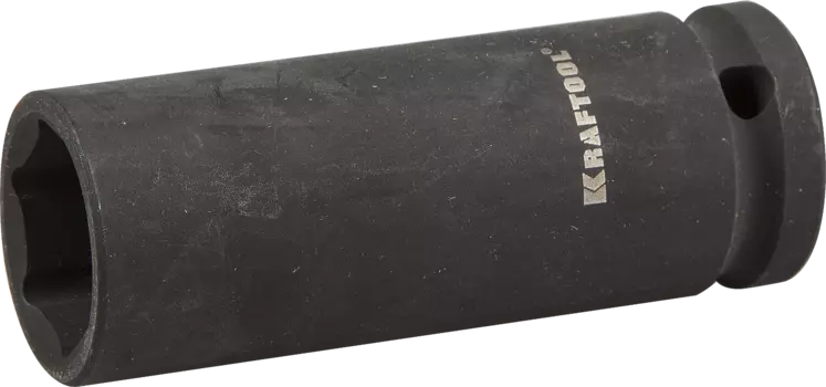 Головка торцевая Kraftool INDUSTRIE QUALITAT, глубокая, ударная, шестигранная, 21мм, 1/2", высота 78мм (27942-21_z01)