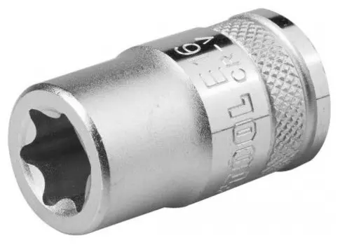 Головка торцевая Kraftool INDUSTRIE QUALITAT, шестигранная, 1/2", TORX Е22, высота 38мм (27810-22_z01)