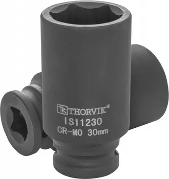Головка торцевая Thorvik, глубокая, ударная, шестигранная, 30мм, 1/2" (IS11230 )