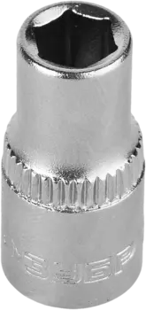 Головка торцевая Зубр Мастер, шестигранная, 6мм, 1/4" (27715-06)