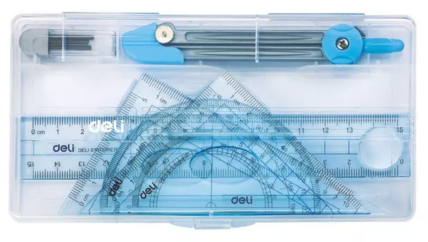 Готовальня Deli, предметов: 6 шт. (E9609)