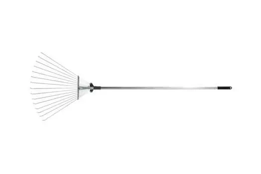 Грабли регулируемые FIT, веерные, 180-630, 15 зубов, с черенком, материал черенка: алюминий (77007)