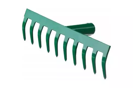 Грабли РОСТОК, прямые, 26 см, 10 зубов, без черенка (39610-10)